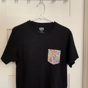 Takashi Murakami x Uniqlo x Doraemon Pocket T Shirt Black Size S